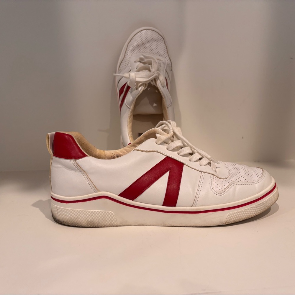 MIA White and Red Sneakers - Picture 1 of 8